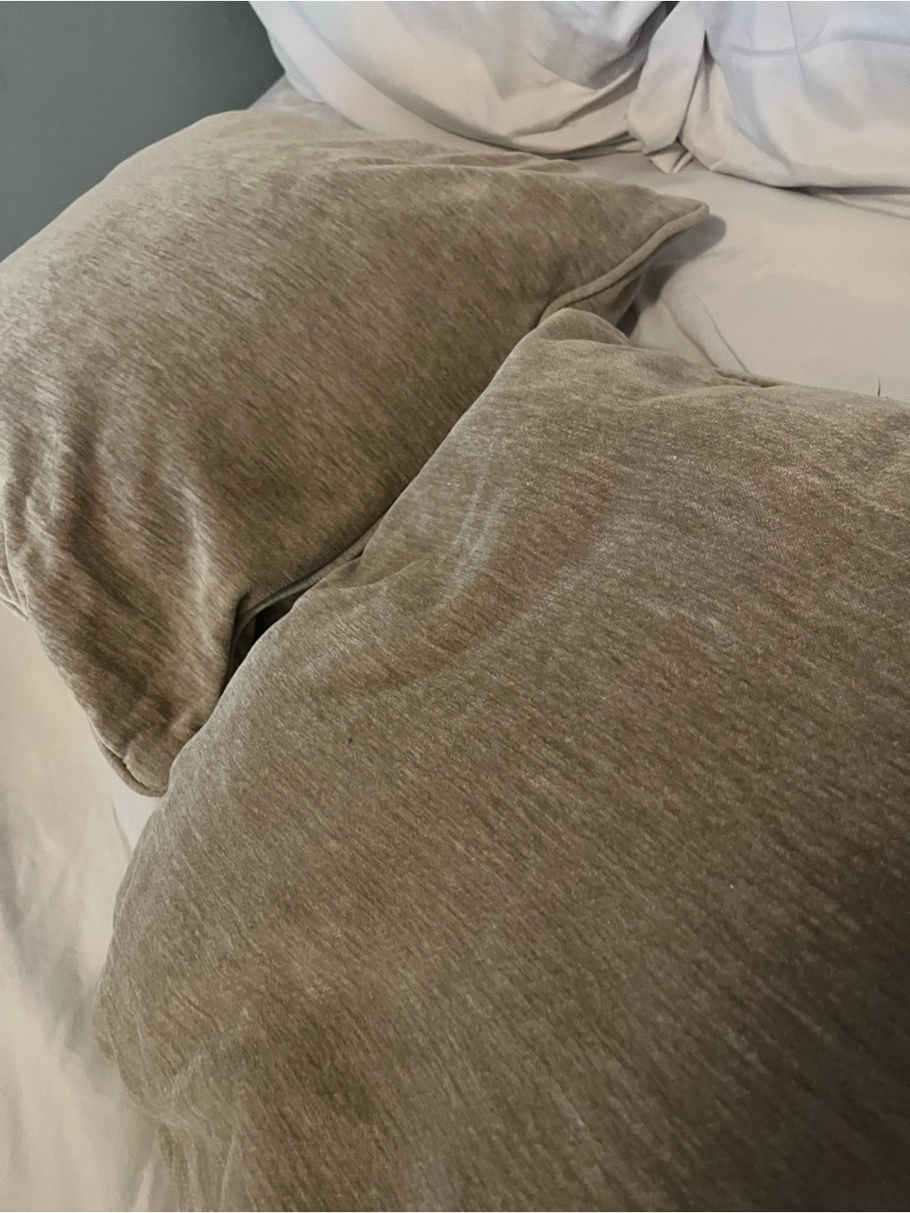 Neutral Taupe Pillowcase Pair - Soft Home Bedding